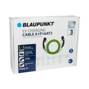 Blaupunkt laadkabel Type 2 – 16A – 1 fase – 3,7 kW – 8 meter (A1P16AT2)