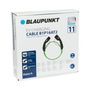 Blaupunkt laadkabel Type 2 – 16A – 1 fase – 3,7 kW – 2 meter (B1P16AT2)