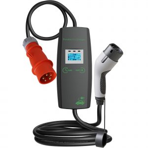 Mobiele thuislader Type 2 – 16A – 3 fase – 11 kW – 5 meter (rode CEE-stekker)